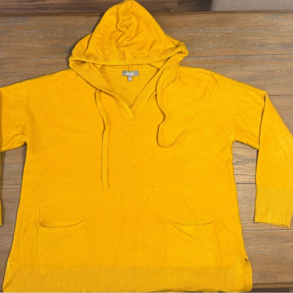 Marled V-Neck Yellow Sweater for Men